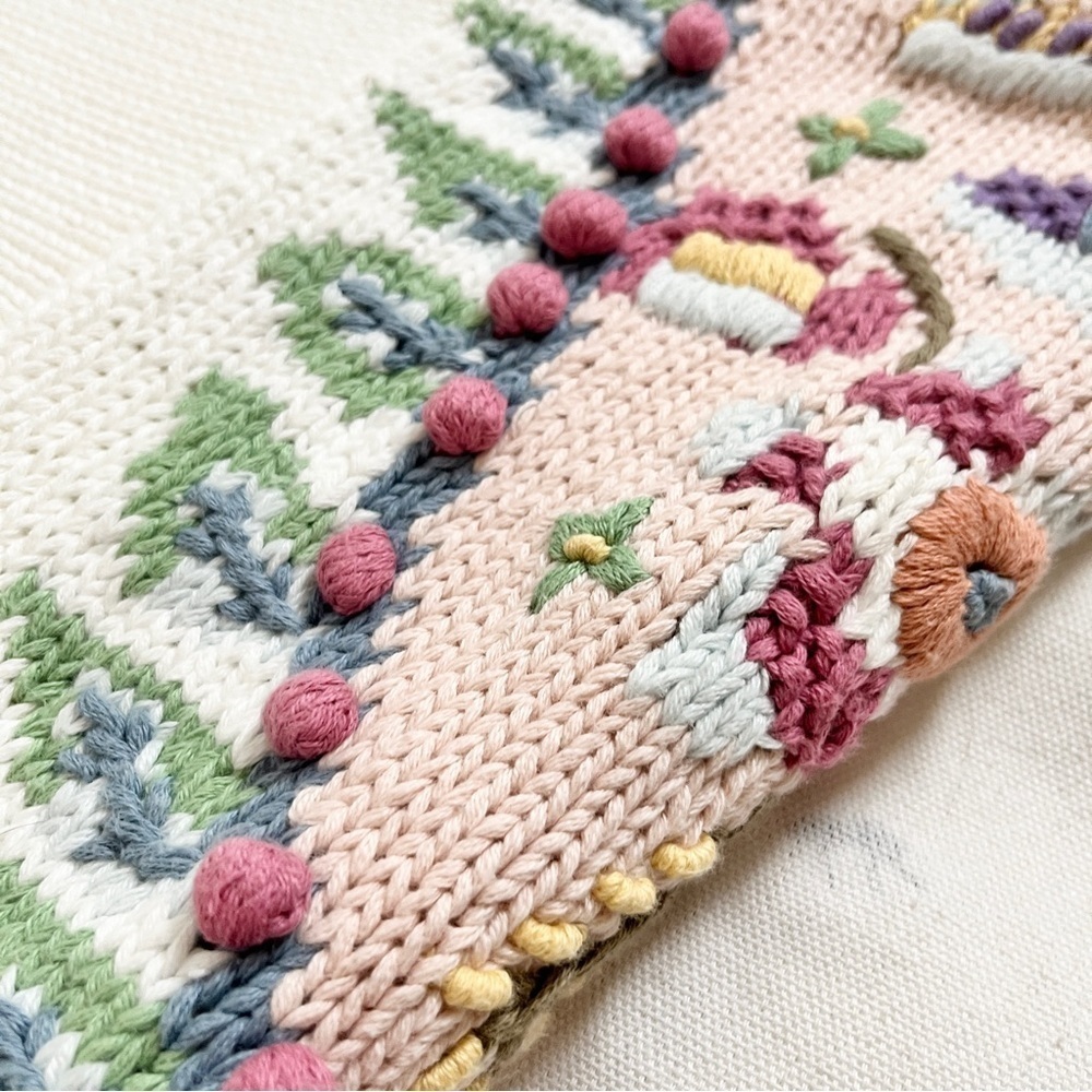 Vintage Runaway Bay Cottagecore Oversized Pastel Knit Pullover Sweater - S/M - Picture 8 of 16